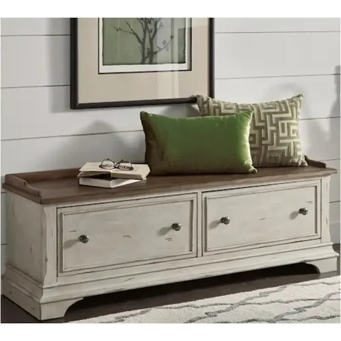 498-ot47 Liberty Furniture Morgan Creek Storage Hall Bench