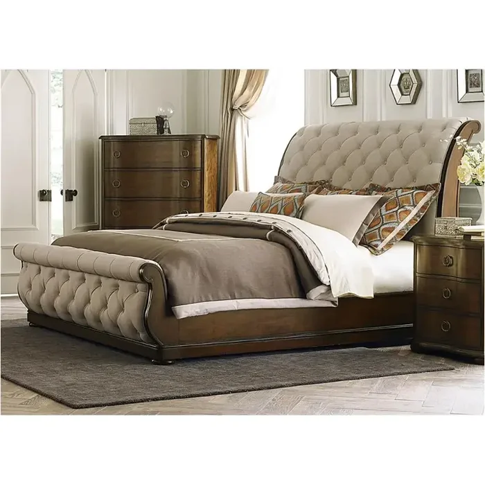 545-br22h Liberty Furniture Cotswold King Upholstery Sleigh Bed