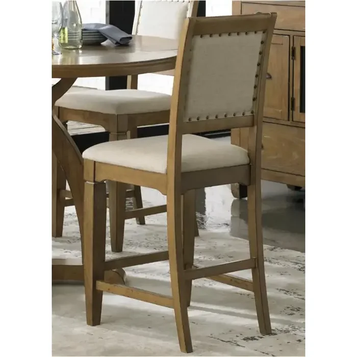 603-b650124 Liberty Furniture Town And Country – Sandstone Upholstered Counter Chair – Sandstone