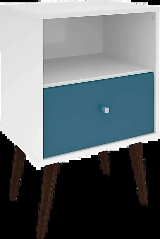 Alamitos II Aqua Blue Nightstand