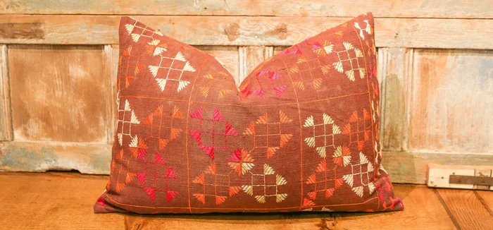 Amany Phulkari Lumbar Pillow (Trade)