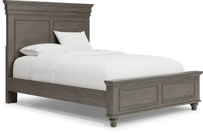 Lake Town Gray 3 Pc Queen Panel Bed