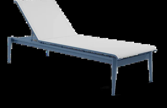 Park Walk Navy Colors Aluminum Outdoor Chaise