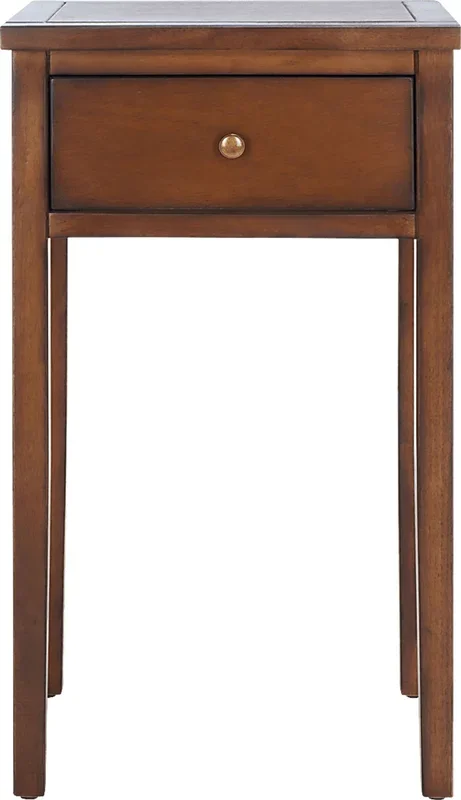 Wardlaw Brown Dark Wood Nightstand